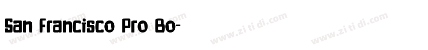 San Francisco Pro Bo字体转换 San Francisco Pro Bo字体转换